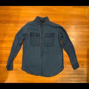 J. Crew jean 1/2 button down blouse Sz 00